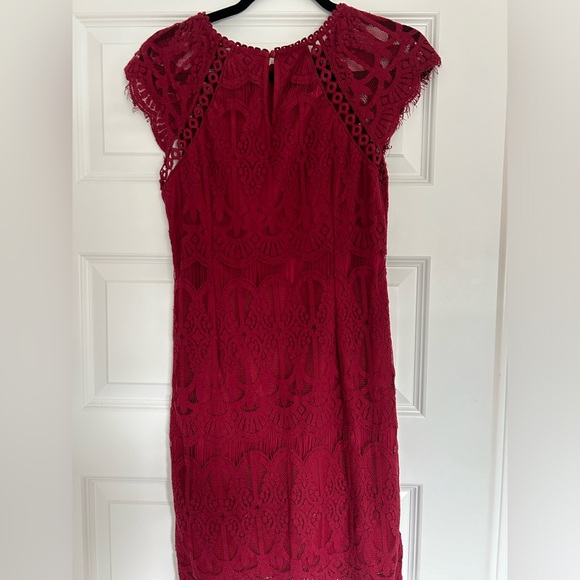 Twik by Simon’s Maroon Dress, Size M - Picture 7 of 7